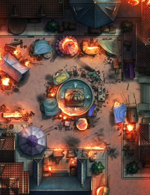 Destroyed Market